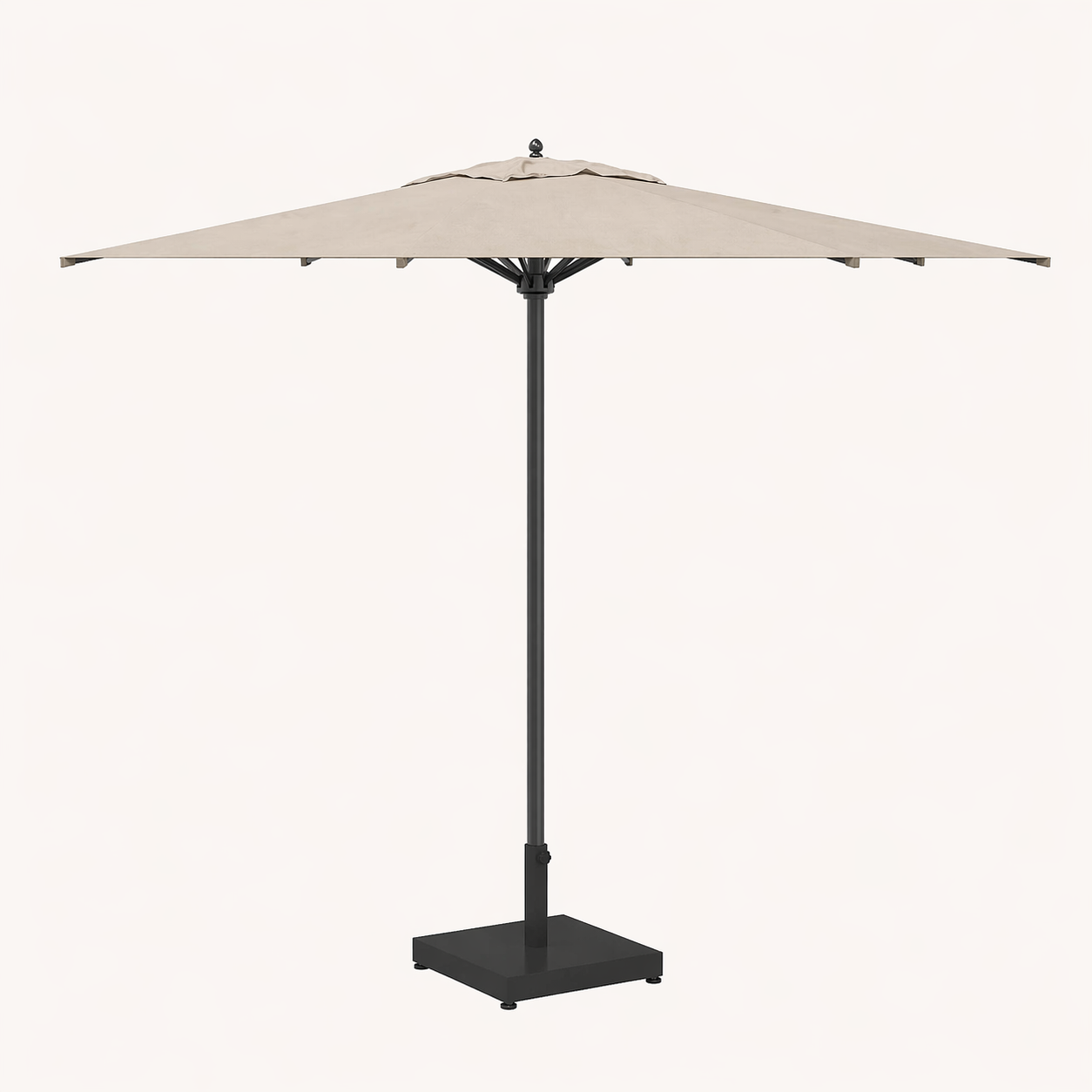 Base de parasol premium 25 kg | noir