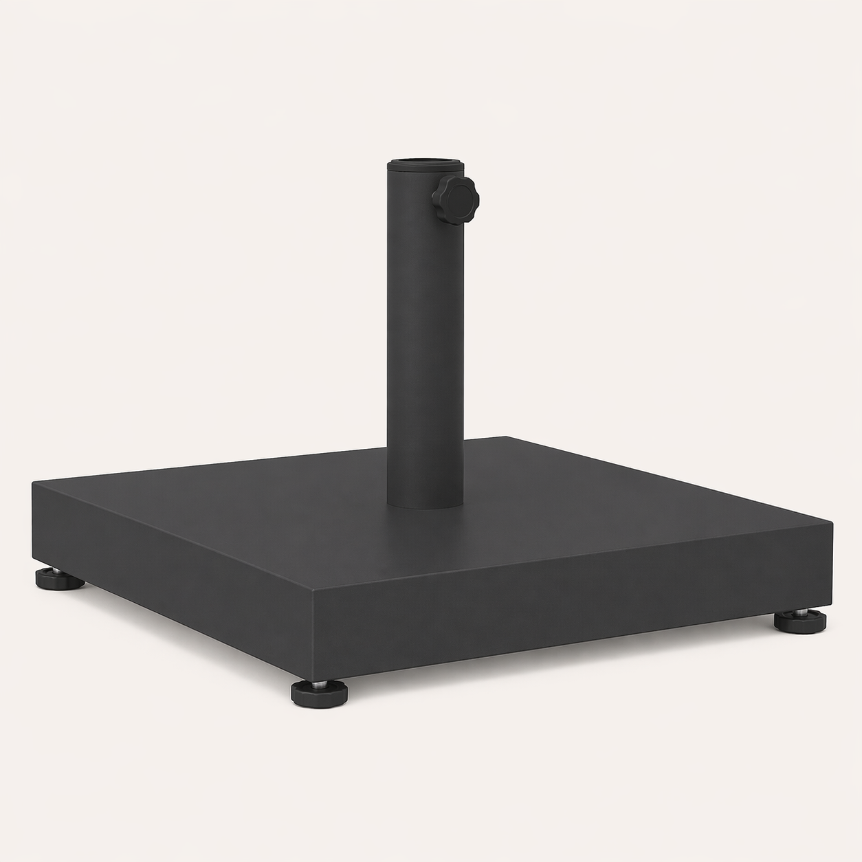 Base de parasol premium 25 kg | noir