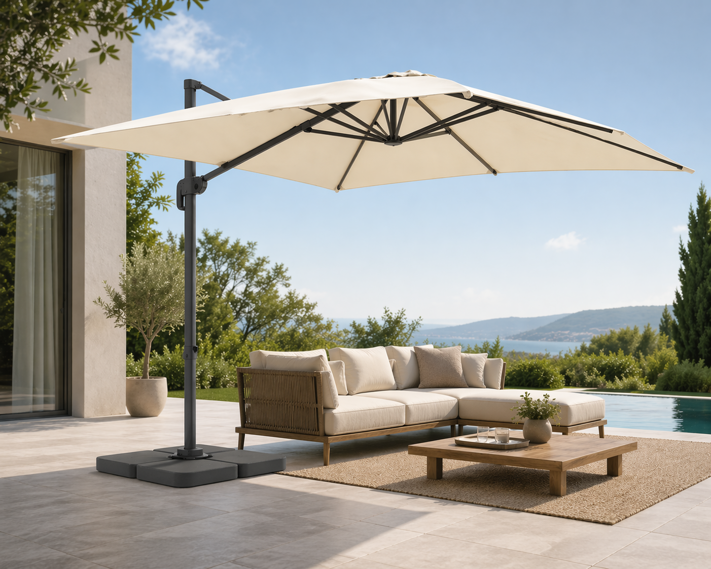 Base de Parasol Déporté  100 kg