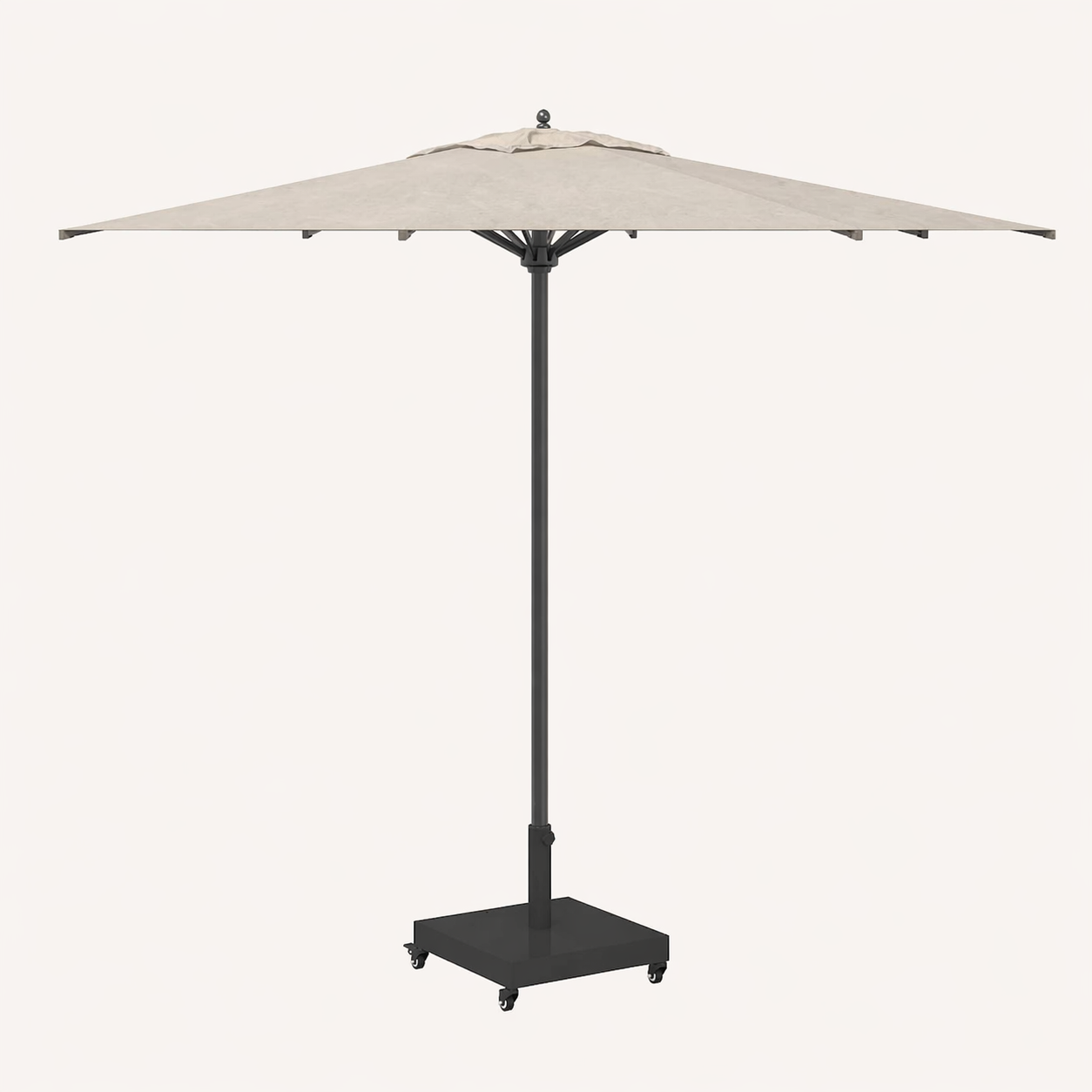 Base de parasol à roulettes premium 26 kg | Noir