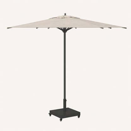 Base de parasol à roulettes premium 26 kg | Noir