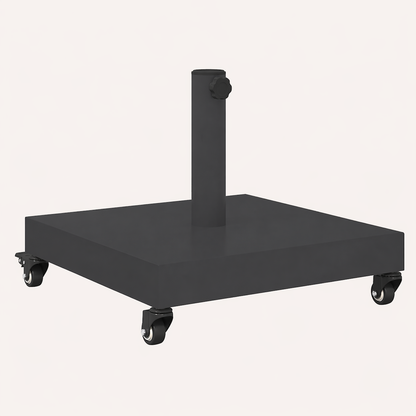 Base de parasol à roulettes premium 26 kg | Noir