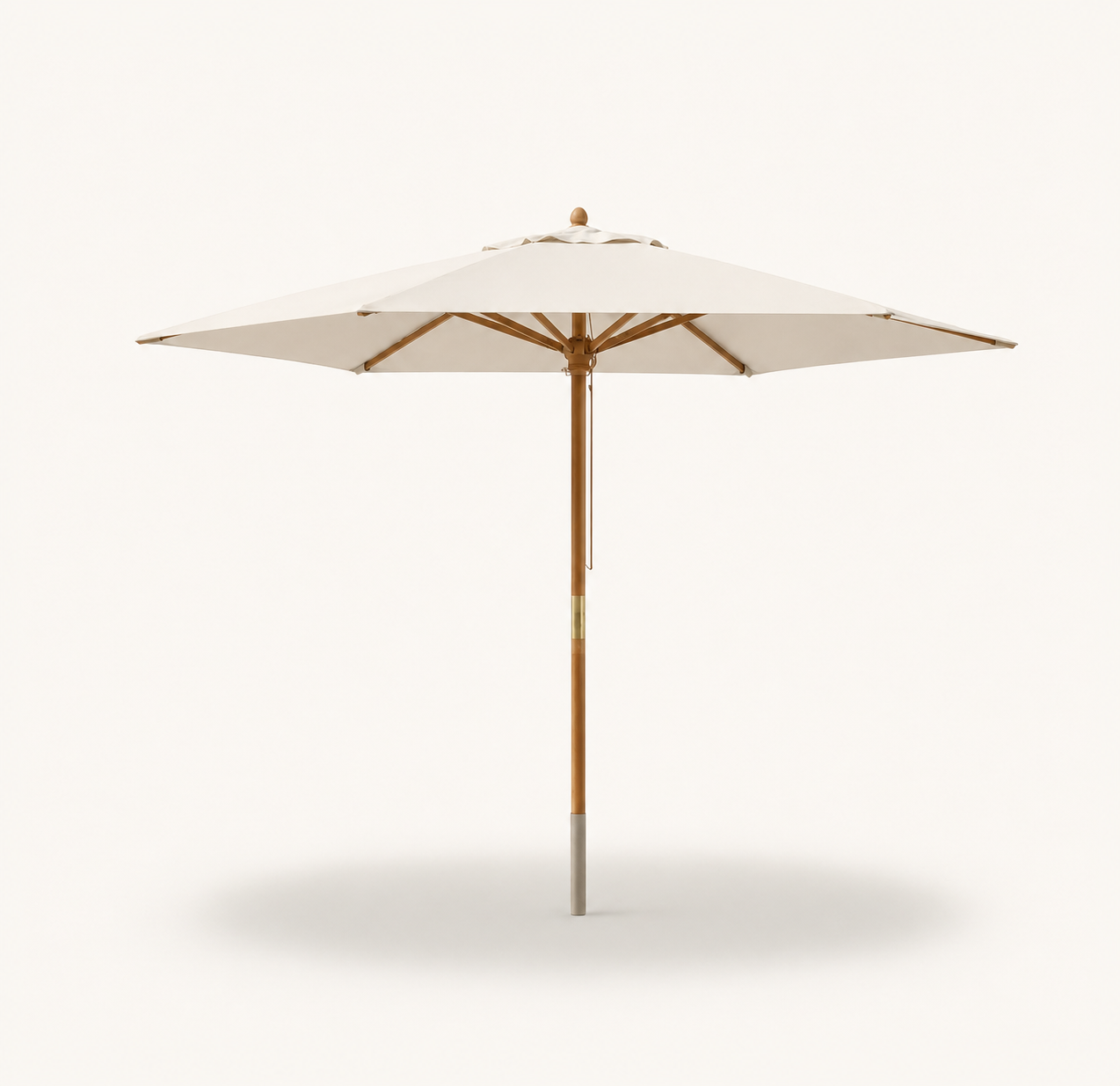 Parasol Bois mât chic 299 cm de Diamètre  | Shadora
