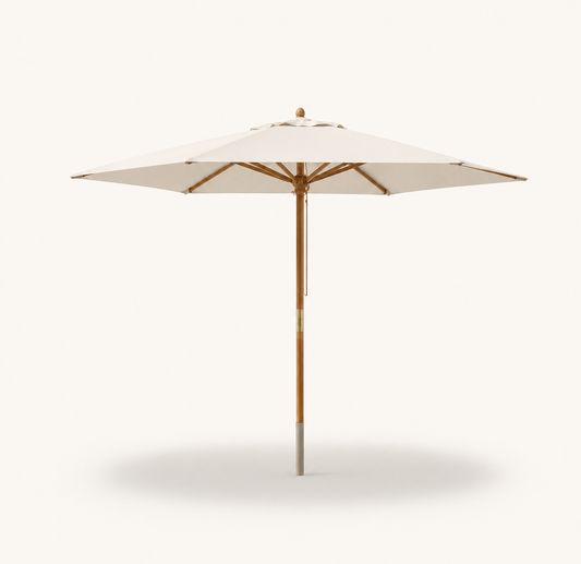 Parasol Bois mât chic 299 cm de Diamètre  | Shadora