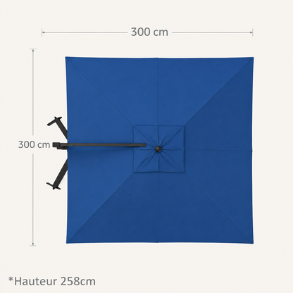 Parasol Déporté 3×4 Premium | Shadora