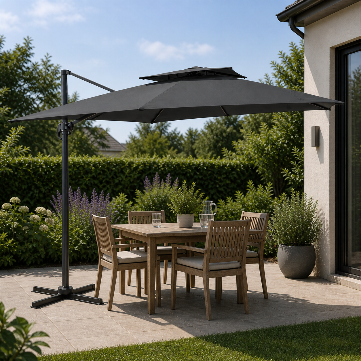 Parasol Déporté 3×4 Premium | Shadora