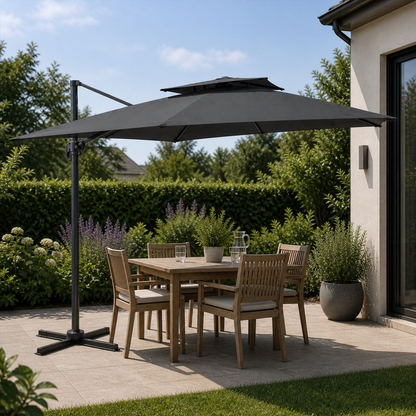 Parasol Déporté 3×4 Premium | Shadora