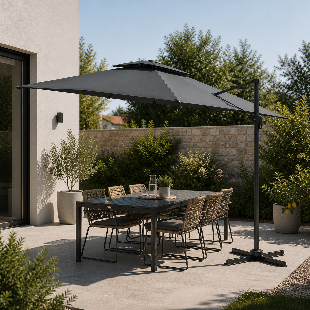 Parasol Déporté 3×4 Premium | Shadora