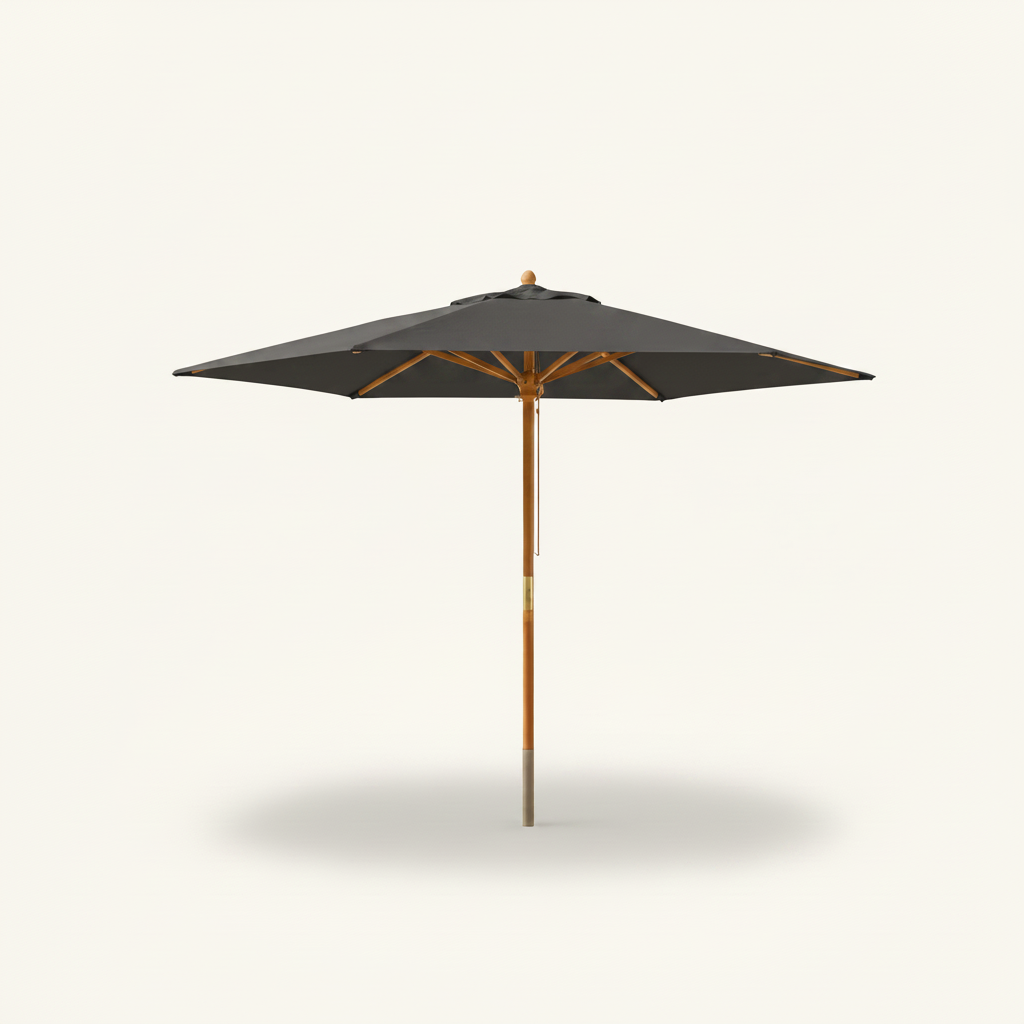 Parasol Bois mât chic 299 cm de Diamètre  | Shadora