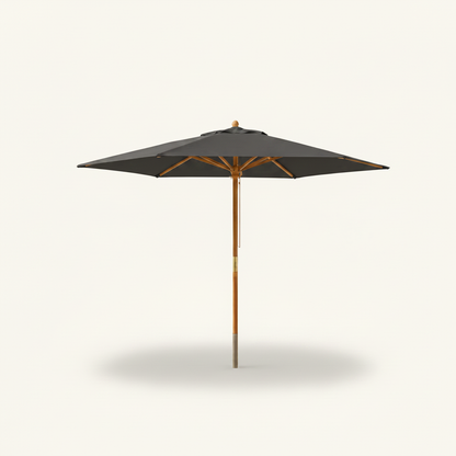 Parasol Bois mât chic 299 cm de Diamètre  | Shadora