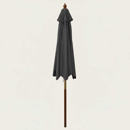 Parasol Bois mât chic 299 cm de Diamètre  | Shadora