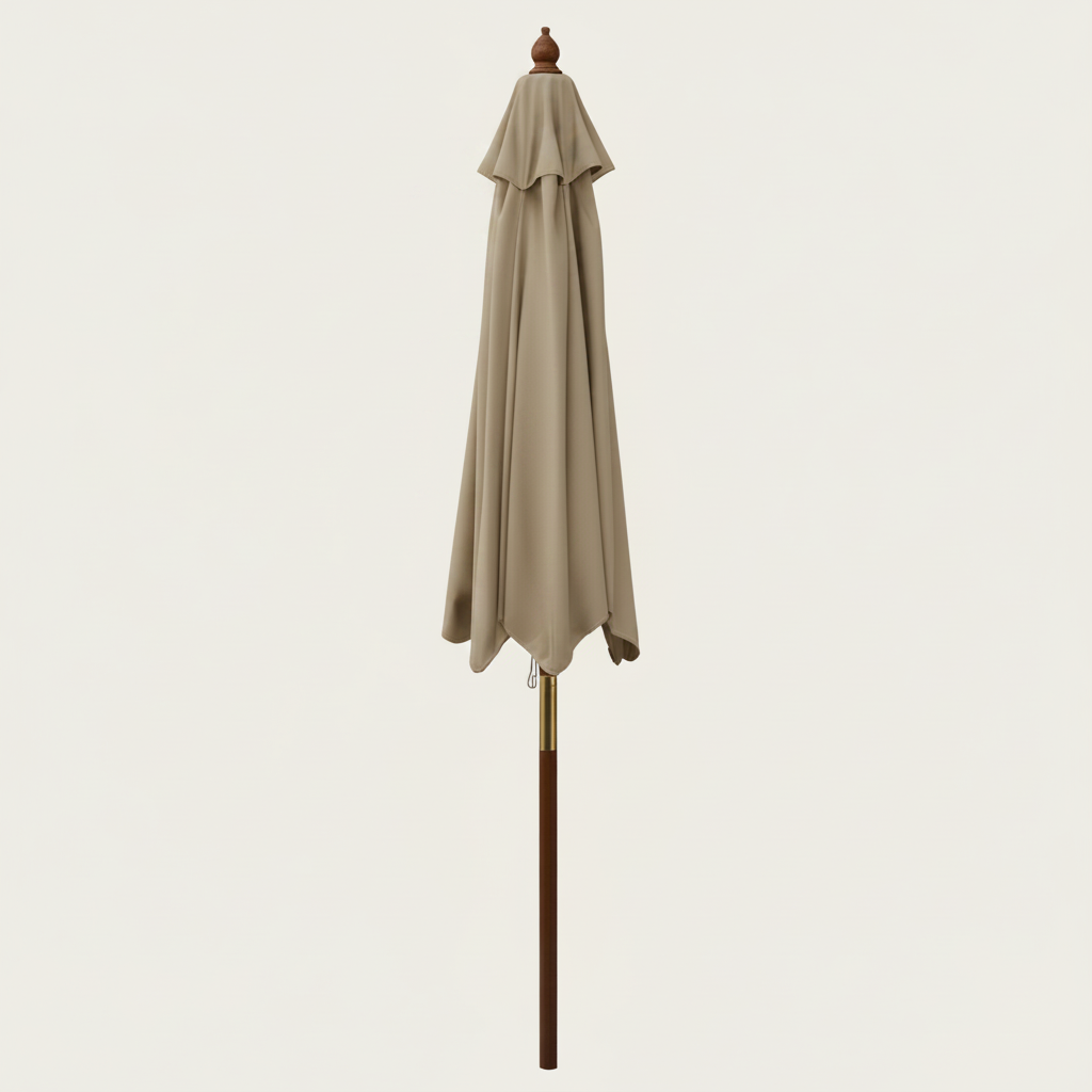 Parasol Bois mât chic 299 cm de Diamètre  | Shadora