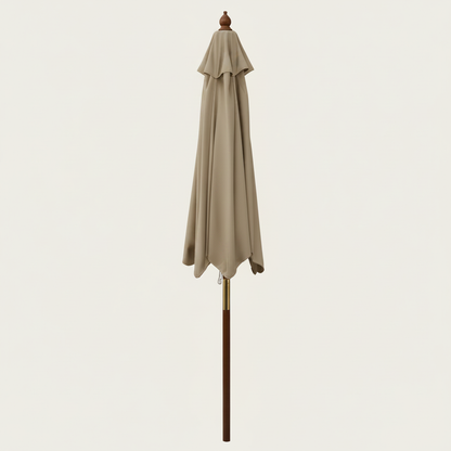 Parasol Bois mât chic 299 cm de Diamètre  | Shadora