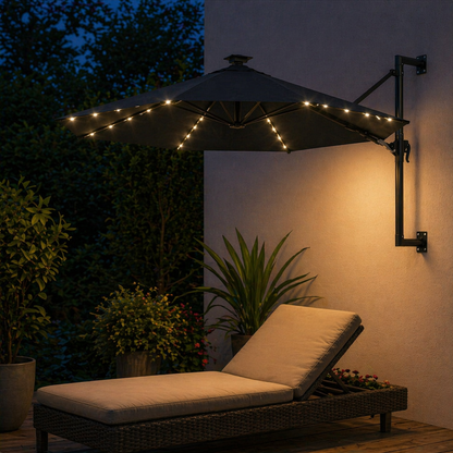 Parasol Mural LED 300 cm de Diamètre | Shadora