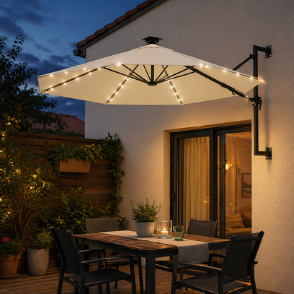 Parasol Mural LED 300 cm de Diamètre | Shadora